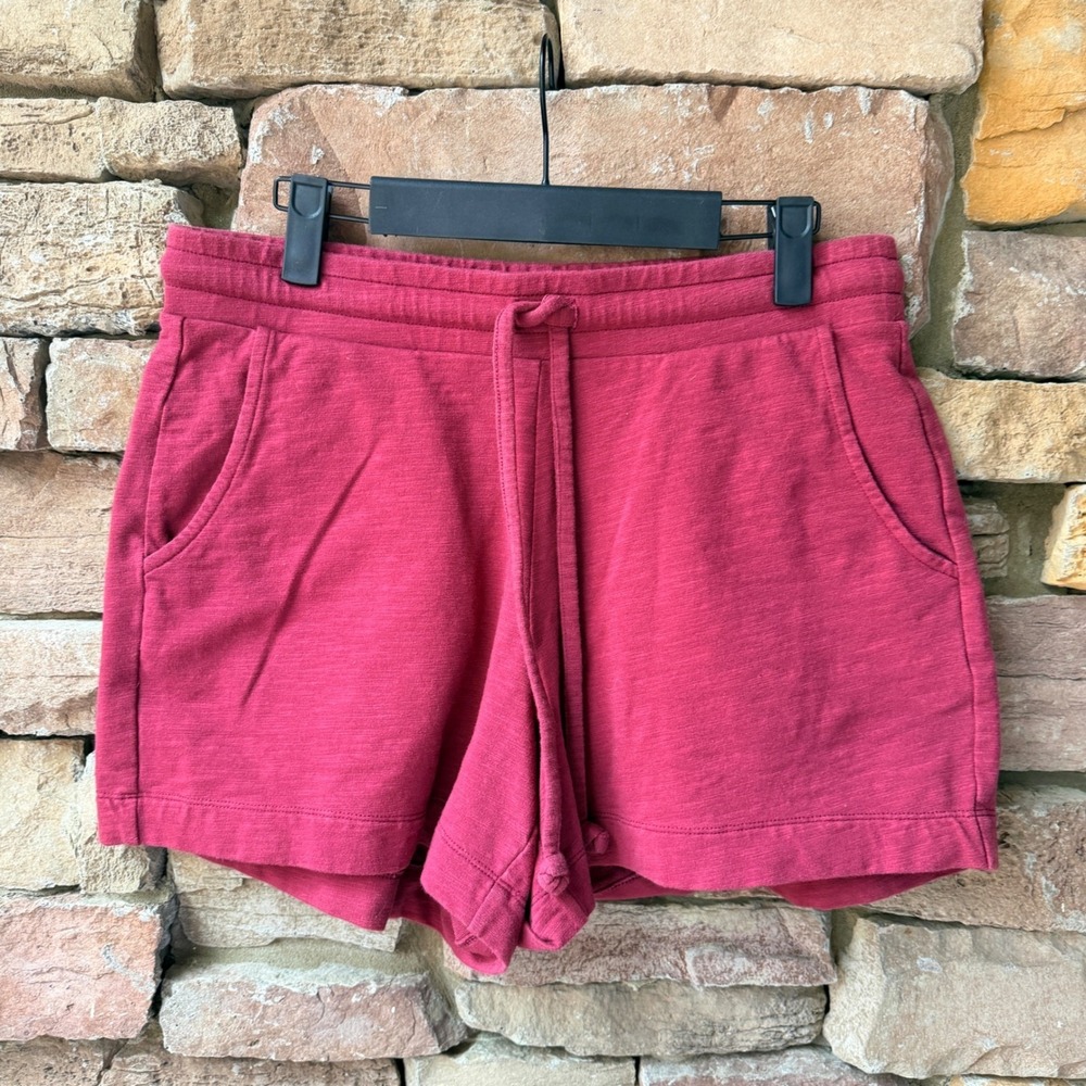 Cabi Small 8011 Womens Cotton Blend Drawstring Slub Knit Lounge Casual Shorts